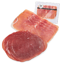 Runderrookvlees of serrano ham